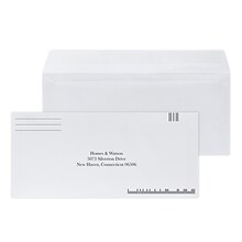 Custom #10 Barcode Peel and Seal Envelopes, 4 1/4 x 9 1/2, 24# White Wove, 1 Standard Ink, 250 / P