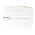 Custom #10 Stationery Envelopes, 4 1/4 x 9 1/2, 70# Cougar Opaque Smooth White, 1 Standard Flat In