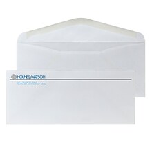 Custom #10 Standard Envelopes, 4 1/4 x 9 1/2, EarthFirst/SFI Logos, 24# White Recycled, 2 Standard