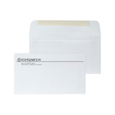 Custom #6-1/2 Standard Envelopes, 3 1/2 x 6 1/4, 24# White Wove, 1 Standard Ink, 250 / Pack