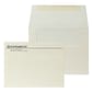 Custom 5-3/4" x 4-3/8" Greeting Card Envelopes, 24# Natural White Linen, 1 Standard Ink, 250 / Pack