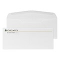 Custom Full Color #10 Stationery Envelopes, 4 1/4 x 9 1/2, 24# CLASSIC® LAID Solar White, Flat Ink