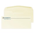 Custom #10 Stationery Envelopes, 4 1/4 x 9 1/2, 24# CLASSIC® CREST Baronial Ivory, 2 Standard Rais