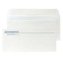 Custom #10 Peel and Seal Envelopes, 4 1/4 x 9 1/2, 24# CLASSIC® LAID Solar White, 1 Custom Ink, 25