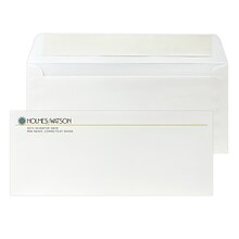 Custom Full Color #10 Peel and Seal Envelopes, 4 1/4 x 9 1/2, 24# CLASSIC® LAID Solar White, 250 /
