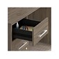 Bush Business Furniture Office 500 72"W Executive Desk with Drawers, Lat File Cabinets and Hutch, Modern Hickory (OF5001MHSU)