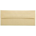 JAM Paper #10 Business Envelope, 4 1/8 x 9 1/2, Gold Yellow, 25/Pack (900906635)