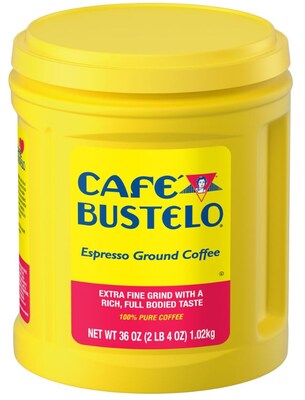 Cafe Bustelo Espresso Ground Coffee, Dark Roast, 36 oz. (SMU00055)