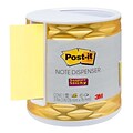 Post-it® Note Dispenser for 3 x 3 Notes, Gold/White (ABS330GOTB)