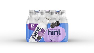 Hint Blackberry Flavored Water, 16 Oz., 12/Carton (00034)