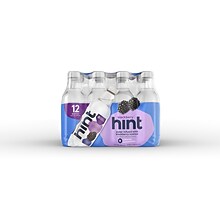 Hint Blackberry Flavored Water, 16 Oz., 12/Carton (00034)