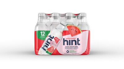 Hint Watermelon Flavored Water, 16 Oz., 12/Carton (00035)