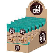 Second Nature Nuts, Dark Chocolate Medley, 1.75 Oz., 12/Pack (1178)