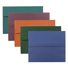 JAM Paper® A10 Invitation Envelopes, 6 x 9.5, Assorted Colors, 125/Pack (639A10bortb)
