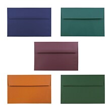 JAM Paper® A9 Invitation Envelopes, 5.75 x 8.75, Assorted Colors, 125/Pack (569A9ASRT)