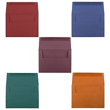 JAM Paper 4Bar A1 Invitation Envelopes, 3.625 x 5.125, Assorted Colors, 125/Pack (4BARDASSRT)