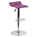 Flash Furniture Contemporary Vinyl Low Back Barstool, Adjustable Height, Purple (DS801CONTPUR)