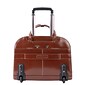 McKlein Davis L Series Laptop Briefcase, Brown Genuine Leather (96184A)
