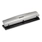 Bostitch 3-Hole Punch, 12 Sheet Capacity, Silver/Black (HP12)