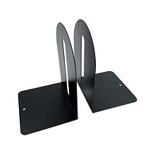 Huron Steel Book Ends, 7.25H, Black (HASZ0089)