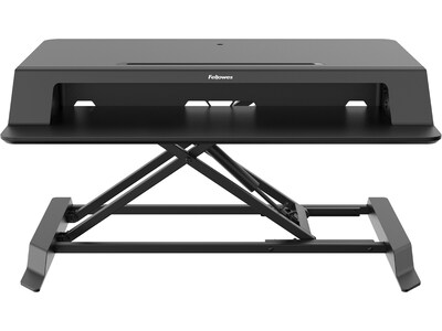 Fellowes Lotus LT 32W Manual Adjustable Standing Desk Converter, Black (8215001)