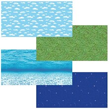 Fadeless Bulletin Board Art Paper, 48 x 12, Nature Assortment, 4 Rolls (PAC0057535)