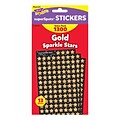 TREND Enterprises superShapes Value Pack Gold Sparkle Stars Stickers, 1300 Stickers/Pack, 3 Packs/Bu