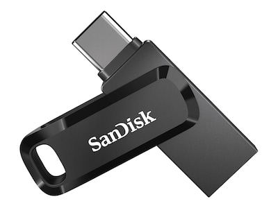 SanDisk Ultra Dual Go 128GB USB 3.1 Gen 1 / USB-C Flash Drive, Black (SDDDC3-128G-A46)