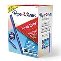 Paper Mate Write Bros. Ballpoint Pen, Medium Point, Blue Ink, 60/Pack (4621501)