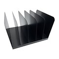 Huron 5-Compartment Steel File Organizer, Black (HASZ0145)