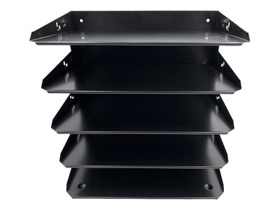 Huron 5-Compartment Steel File Organizer, Black (HASZ0149)
