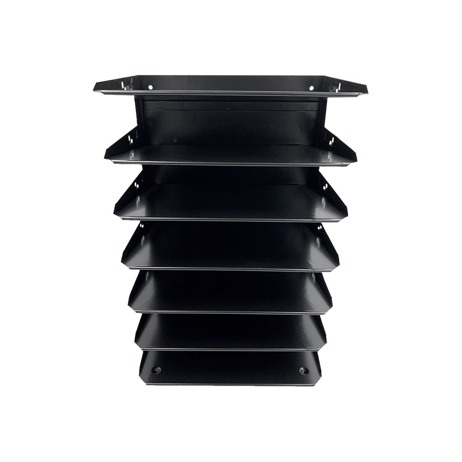 Huron 7-Compartment Steel File Organizer, Black (HASZ0150)