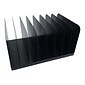 Huron 8-Compartment Steel File Organizer, Black (HASZ0146)