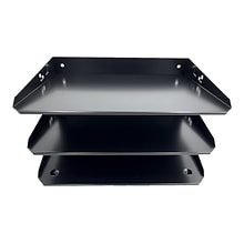 Huron 3-Compartment Steel File Organizer, Black (HASZ0159)