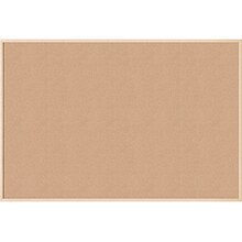 U Brands Cork Bulletin Board, Wood Style Frame, 6 x 4 (2872U00-01)