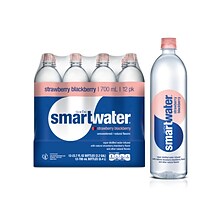 Glaceau Smartwater Flavored Water, 23.7 Oz., 12/Pack (157196)