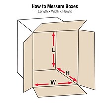 11.25 x 8.75 x 12 Shipping Boxes, 32 ECT, White, 25/Bundle (11812W)