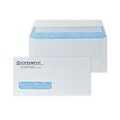 Custom 4-1/8 x 8-7/8 ADA Dental Claim Peel and Seal Left Window Envelopes, 24# White Wove, 1 Stand
