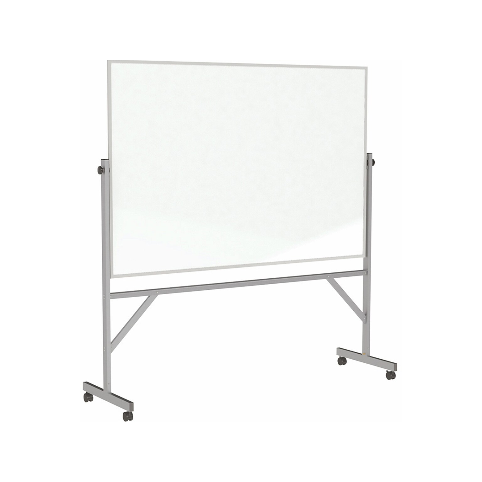Ghent Porcelain Mobile Dry-Erase Whiteboard, Aluminum Frame, 8 x 4 (ARM1M148)