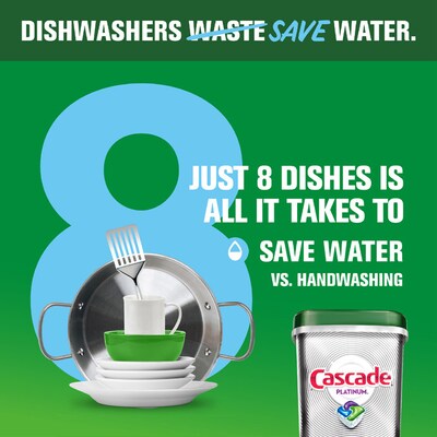 Cascade Platinum ActionPacs Dishwasher Detergent Pacs, Fresh Scent, 21 Pacs (80720)