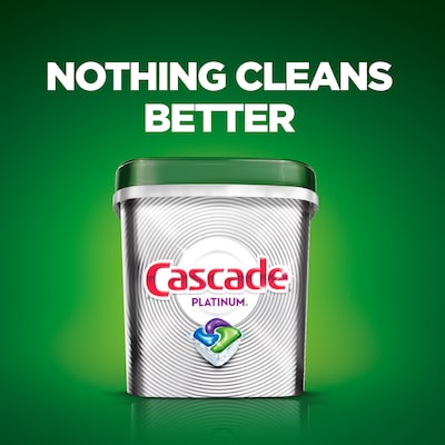 Cascade Platinum ActionPacs Dishwasher Detergent Pacs, Fresh Scent, 21 Pacs (80720)
