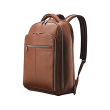 Samsonite Classic Laptop Backpack, Cognac Leather (126037-1221)