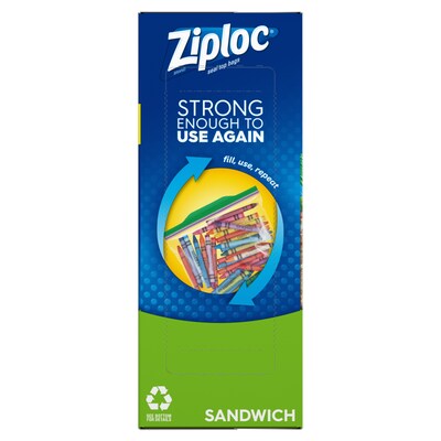 Ziploc Seal Top Sandwich Bags, 90 Bags/Box (315885)