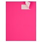 JAM Paper Address Labels, 1 1/3" x 4", Neon Pink, 14 Labels/Sheet, 9 Sheets/Pack (359329612)