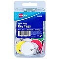 Avery Split Ring Metal Rim Paper Key Tags, 1-1/4 Diameter, Assorted Colors, 50 Tags (11026)