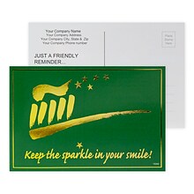 Custom Foil Postcards, Keep the Sparkle- Gold Foil, 4 x 6, 12 pt. Coated Front Side Stock, Flat Pr