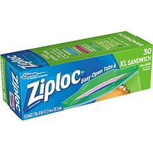 Ziploc Sandwich Bags, 8, 30/Pack (315880)