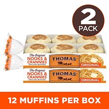 Thomas Original English Muffins, 13 oz., 24/Pack (21702)