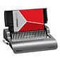 Fellowes Quasar-E Comb Binding Machine, 500 Sheet Capacity, Metallic Silver/Black (5216901)
