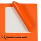 JAM Paper Laser/Inkjet Address Label, 4" x 3 3/8", Orange, 6 Labels/Sheet, 12 Sheets/Pack (302725786)